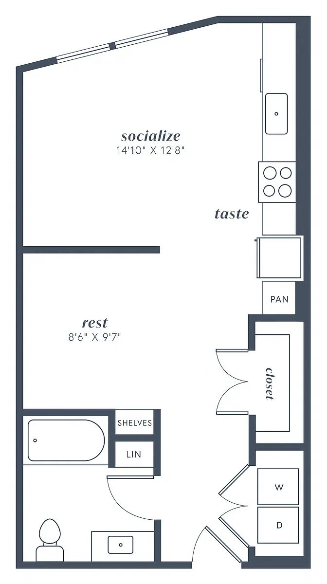 Floor plan Studio S4