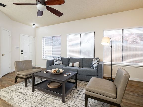 Spacious living room with natural light