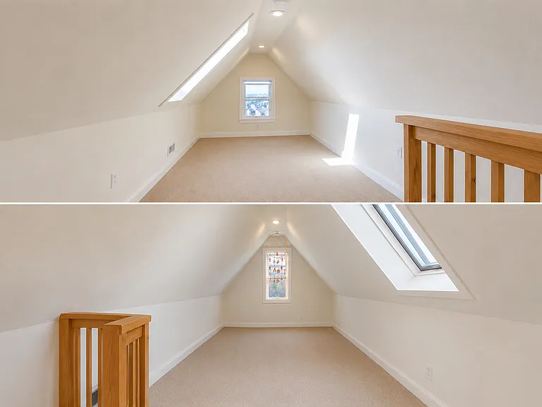 Attic Conversion room View to the Castro and to the Garden