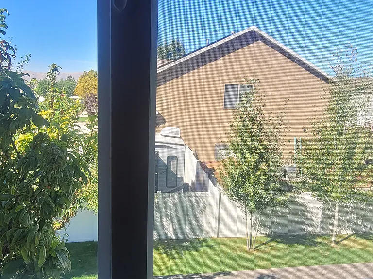 View of backyard from the master bedroom