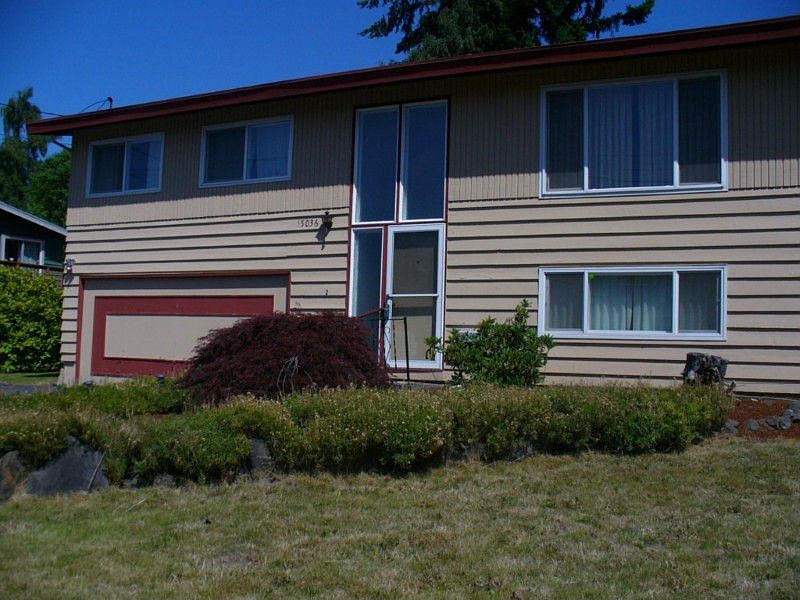 The front of the house.