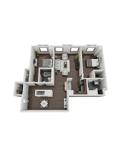 Floor plan Rockefeller 1a