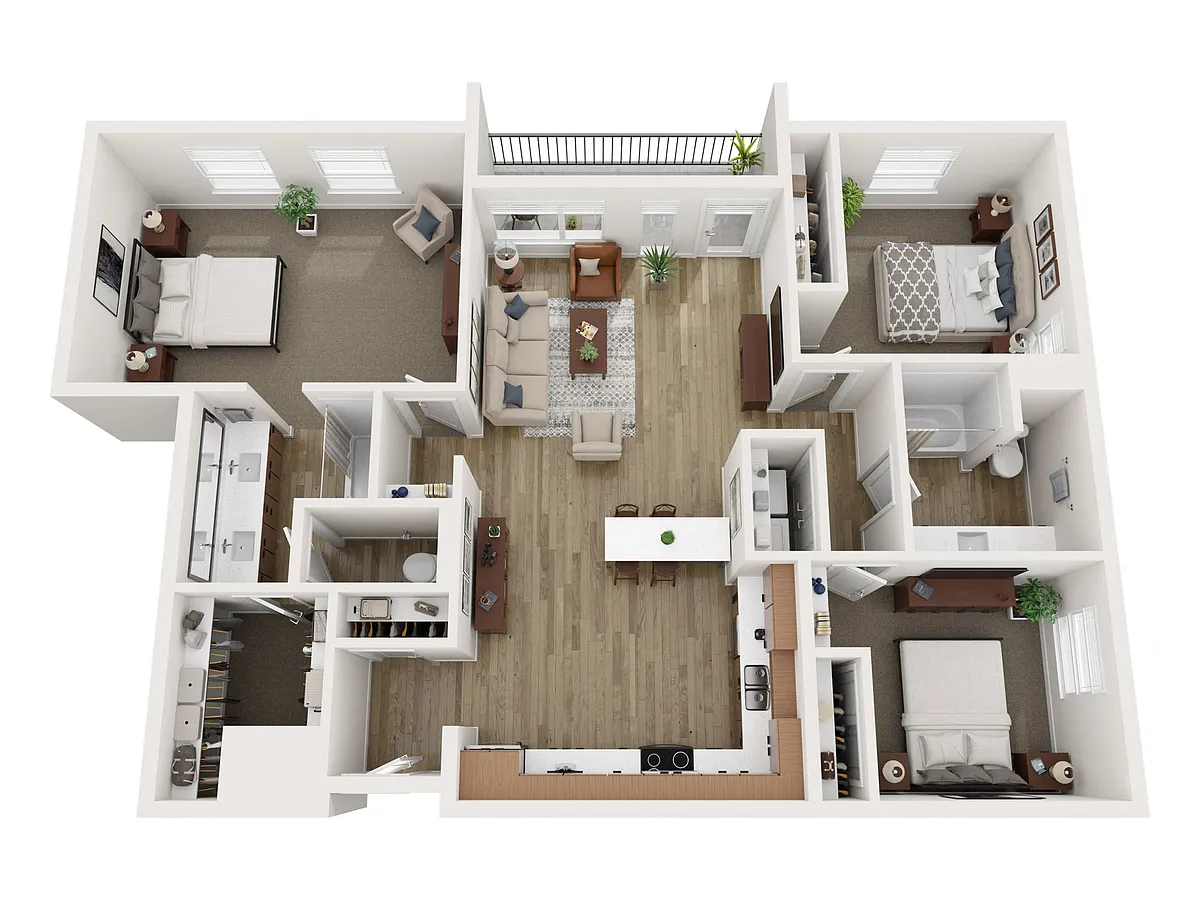 Floor plan 3A Deluxe
