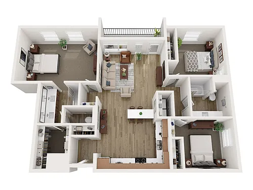 Floor plan 3A Deluxe