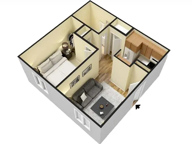 Floor plan 1 Bedroom
