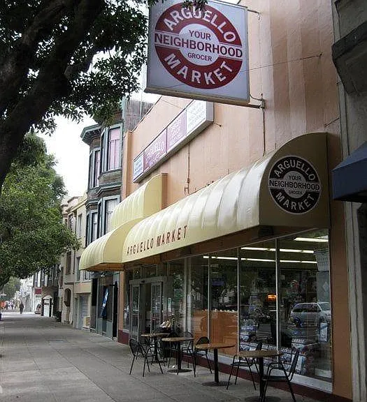 Arguello Market is just around the corner