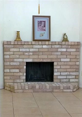 Cozy fireplace