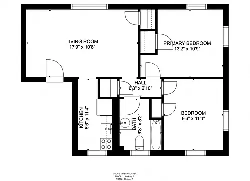 Floor plan 2bd1b