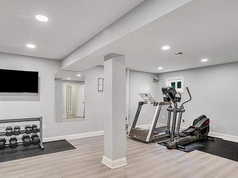Lower level gym