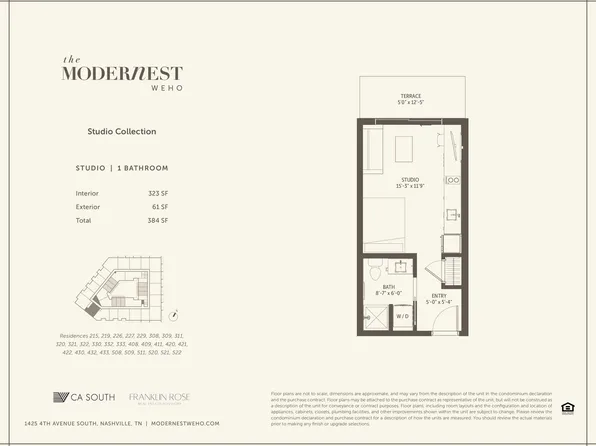 Studio Collection Plan, Modernest WeHo