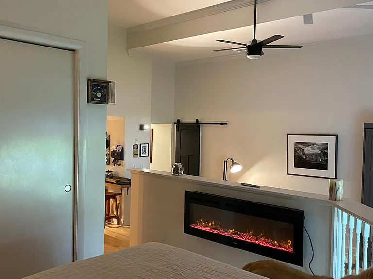Fire feature and space heater.