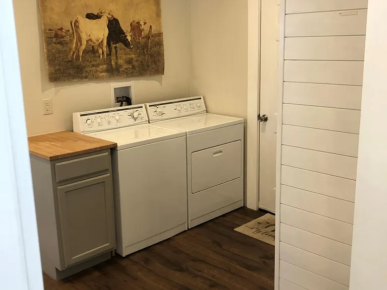 Laundry area- side door to back yard