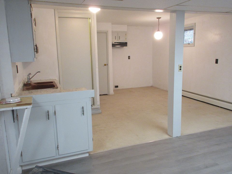 Looking from iving room area into kitchen-dining area