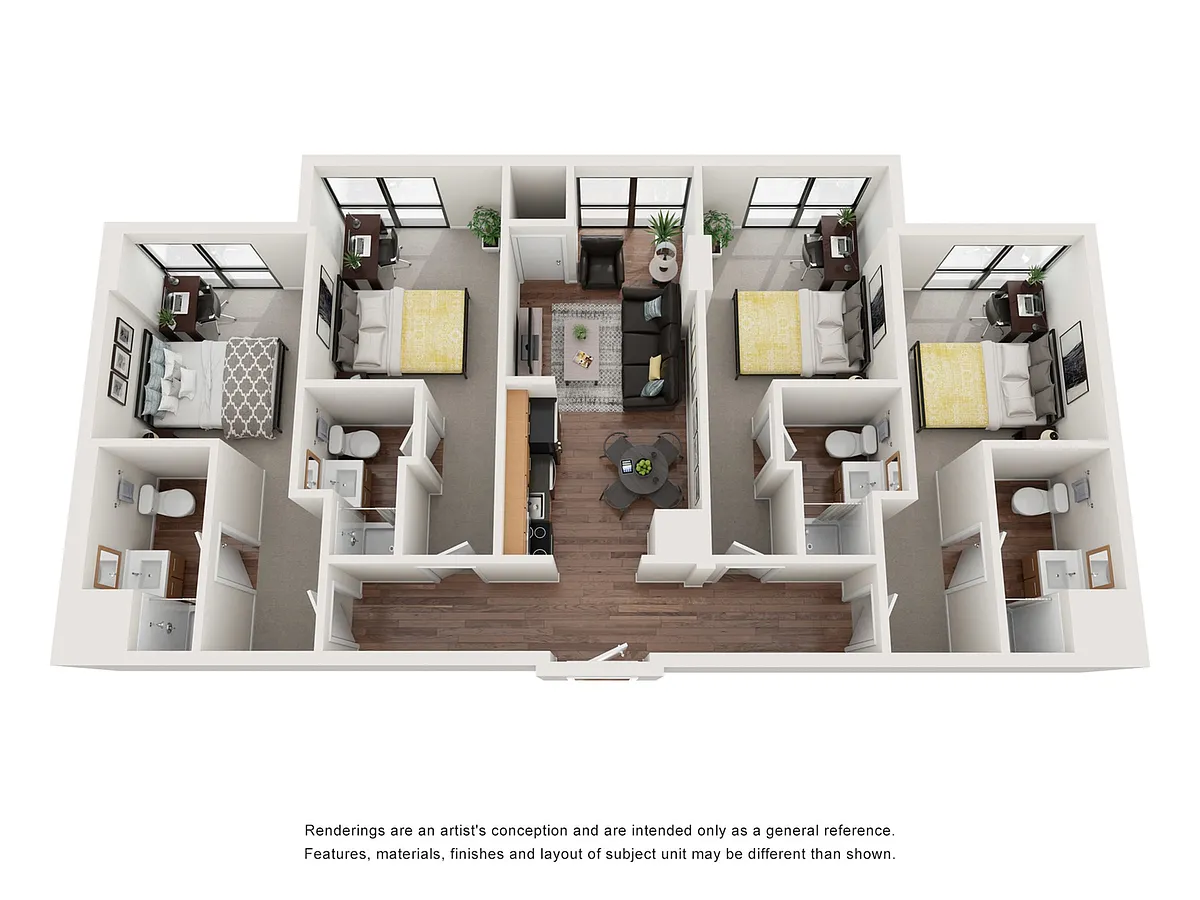 Floor plan Breckenridge | Individual Bedroom