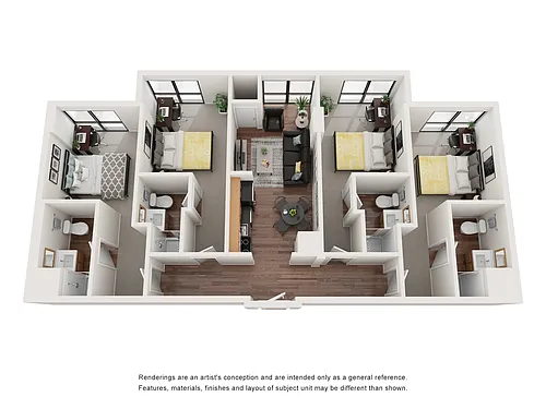 Floor plan Breckenridge | Individual Bedroom