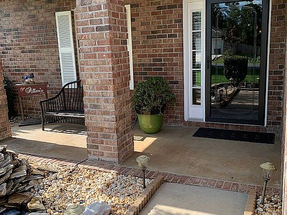 Front door and walkway