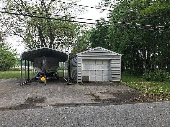 Street view and shed front