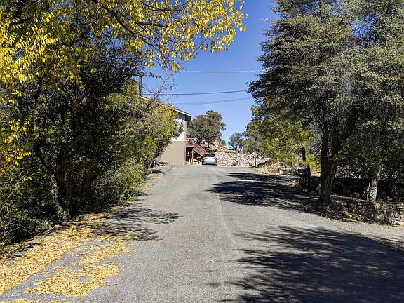 End of street top of hill.