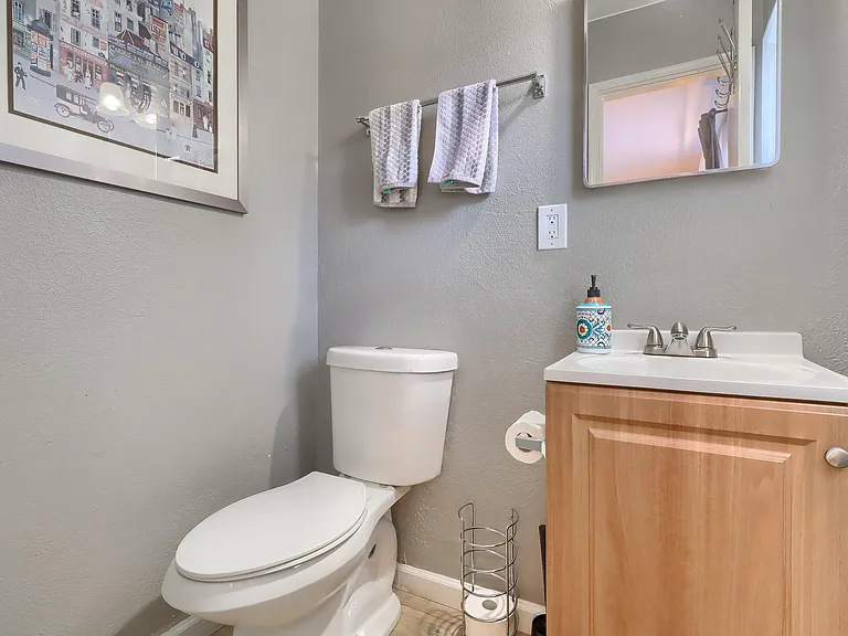 Half Bathroom adjoining Master Bedroom