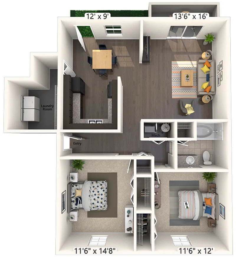Floor plan B1