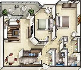 2 bedroom 2 bath - 983 square feet 2 bedroom 2 bath - 983 square feet