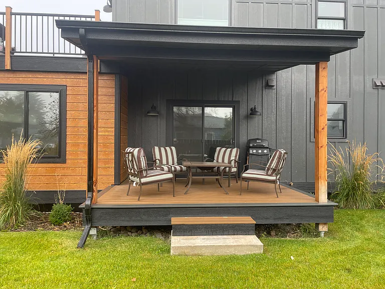 Front porch to stunning views of Mount Sentinel