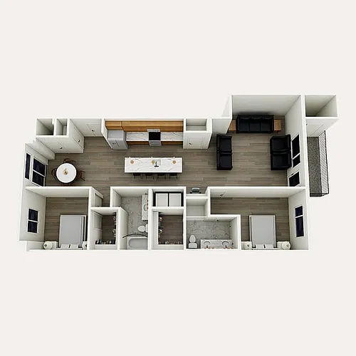 Floor plan B1b