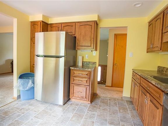 Kitchen with stainless steel appliances