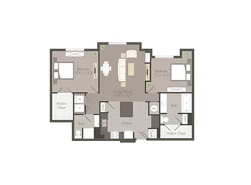 Floor plan 2B1