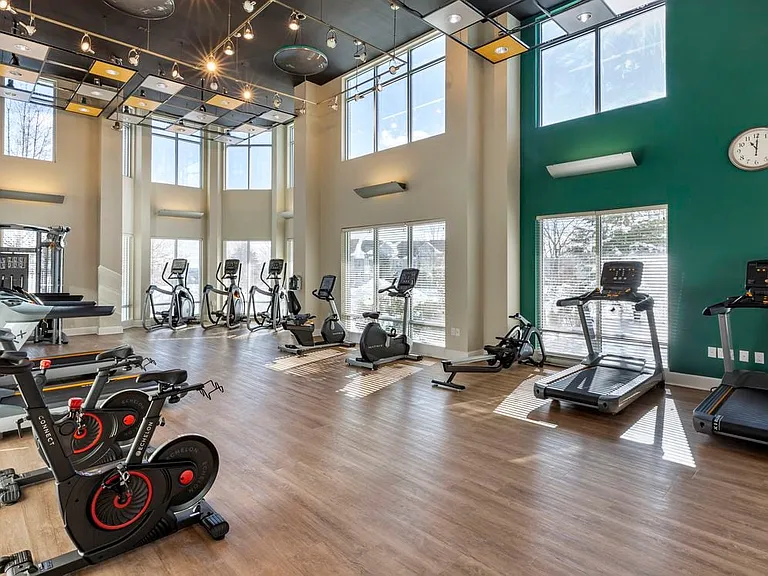 Fitness center with cardio and strength equipment