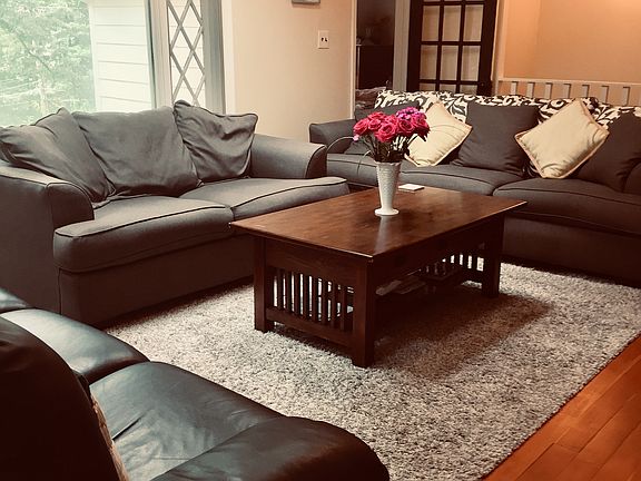 Living Room with picture window to enjoy nature.