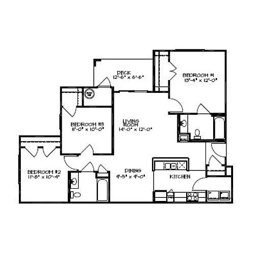 Floor plan The Roanoke