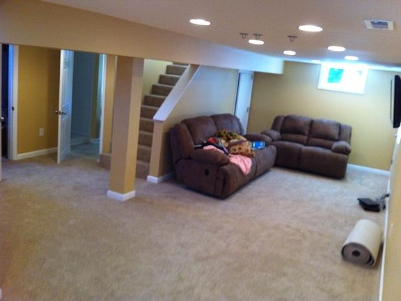 Large newly finished basement with laundry room and tons of