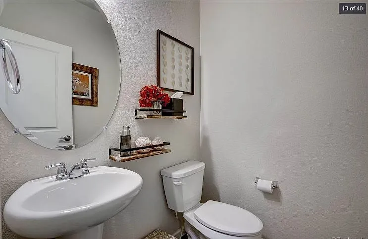 Half bath on first floor
