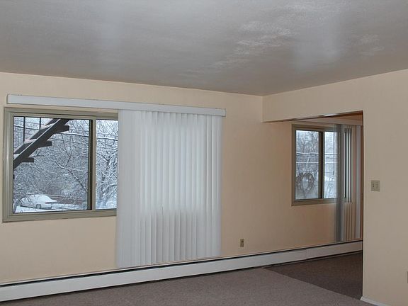 Living room and dining room windows