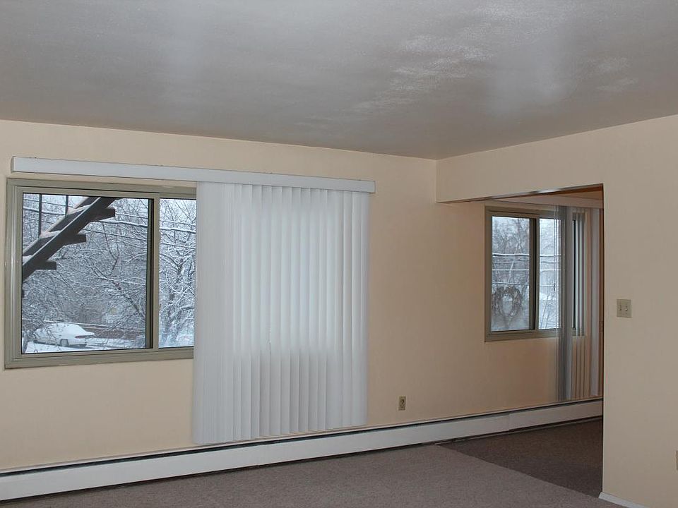 Living room and dining room windows