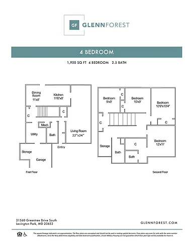 Floor plan 4 Bed