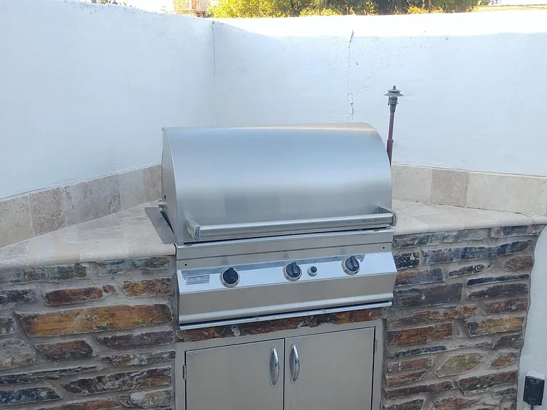Built in grill on your patio