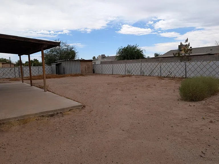 Large backyard