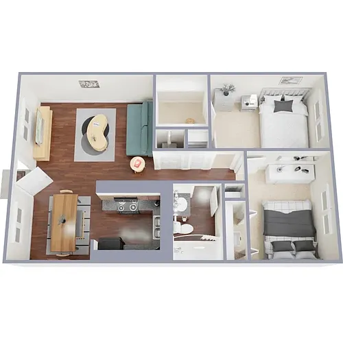Floor plan 2x1 Classic