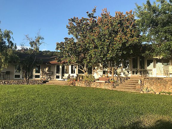 Rear of Y shaped house