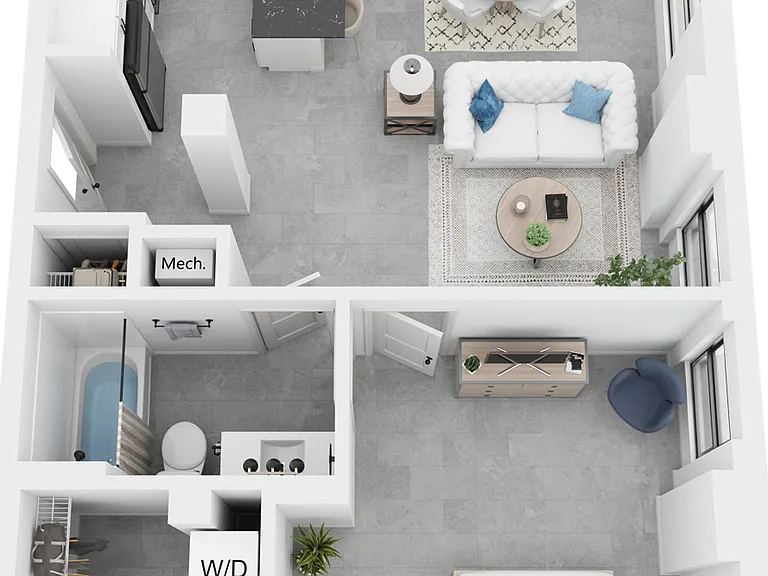Fitzgerald - 1 Bedroom, 1 Bathroom, 821 sq. ft.
