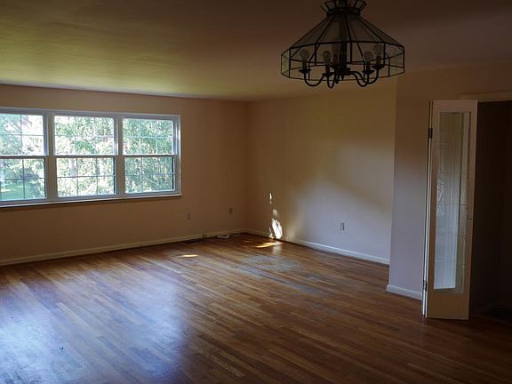 The spacious living room