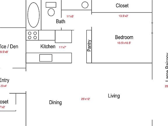 2nd image of 551 N Pearl St APT 505