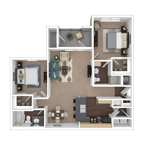 Floor plan The Ozark - 2x2