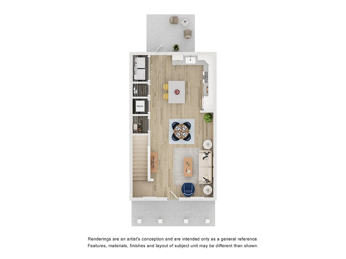 Floor plan Townhome THA