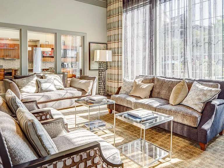 Couch lounge seating in resident clubhouse