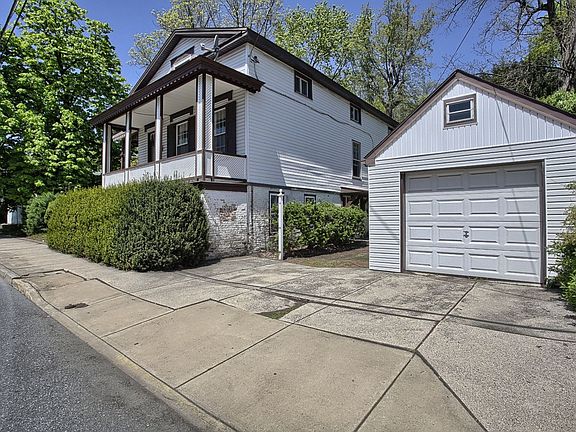 Front right with garage