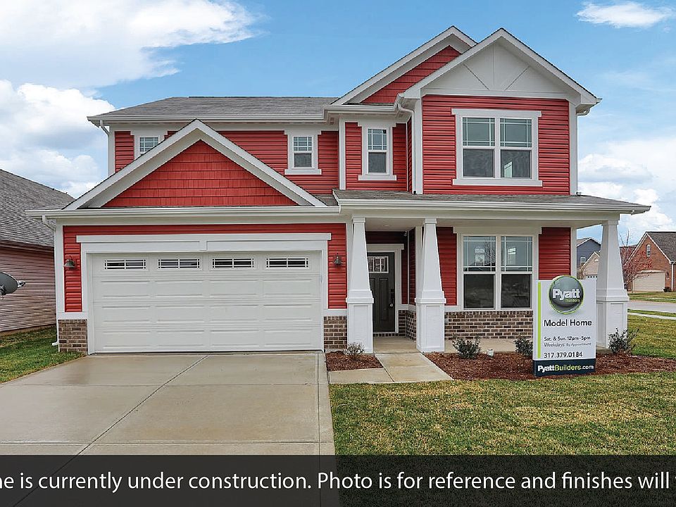 Example of built home plan - lot and specific details may vary