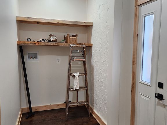 Standing at entrance looking to laundry area